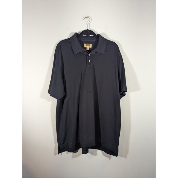 Foundry Black Polo Short Sleeve Shirt Men's Size 2XL - Picture 1 of 5